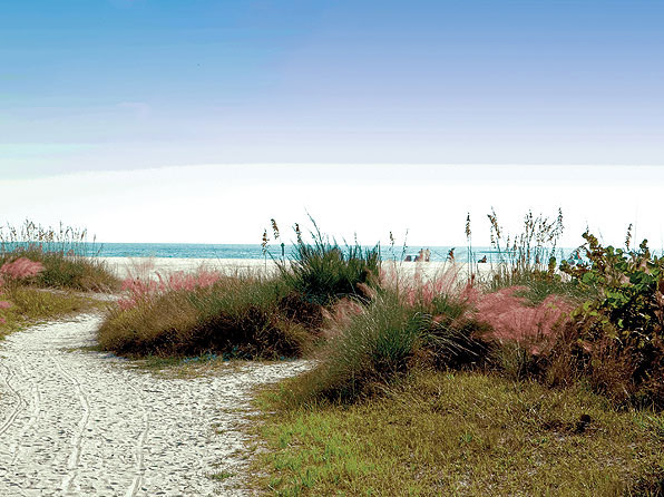 The path from the shallow kayaking lagoon to Palmer Point Beach!